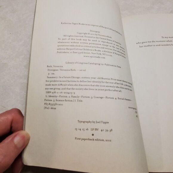 Divergent by Veronica Roth (2012, Paperback) - Picture 6 of 7